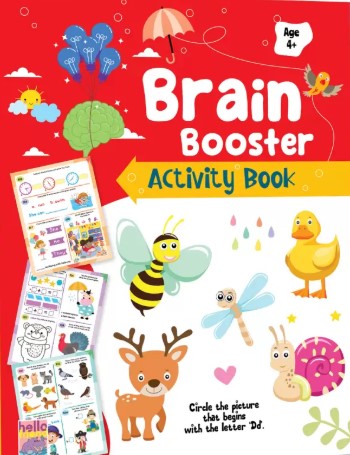 Brain Booster Activity Book for Kids Age 4+